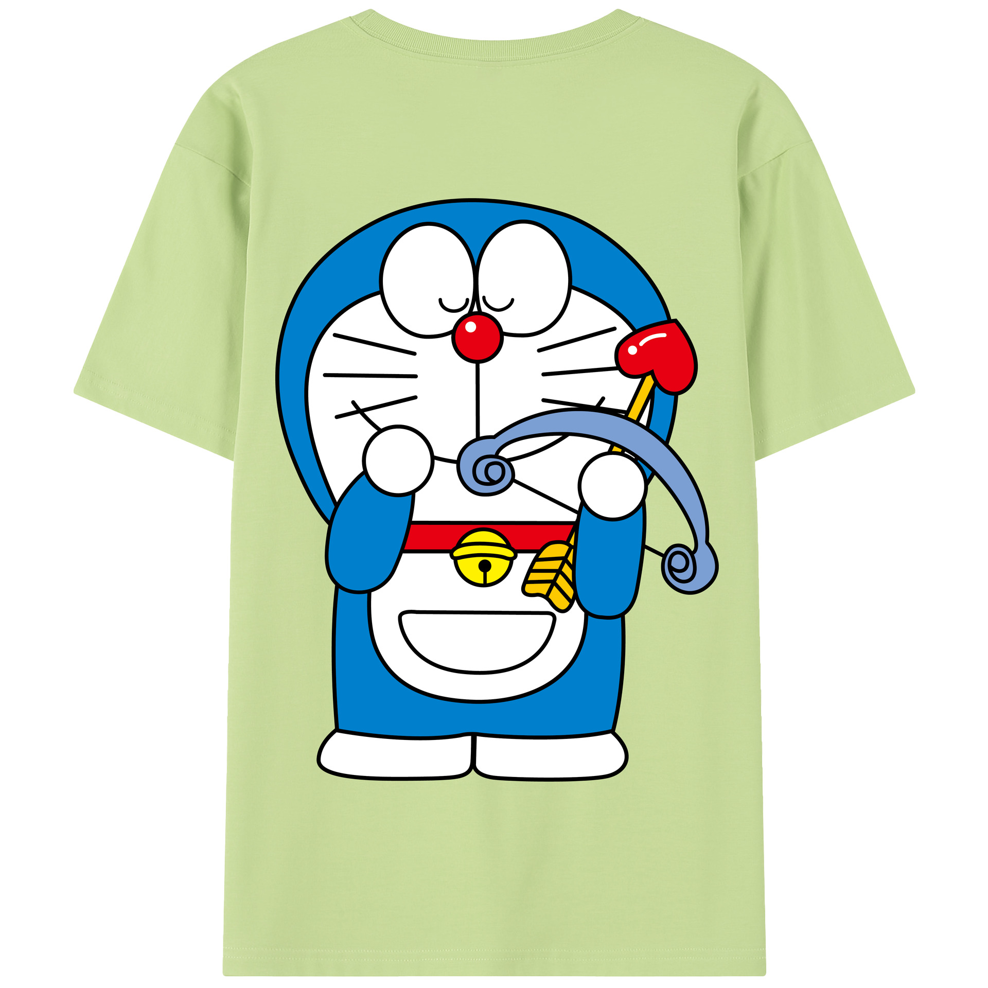 （画像用） ドラえもん Doraemon 綿100％半袖Tシャツ（背面プリント）